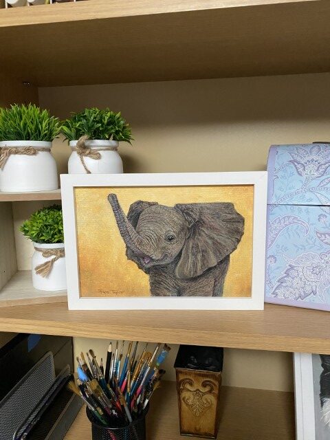 Baby Elephant 9"x 6" - Image 2